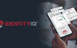 Review of IdentityIQ, Phone with product demo and logo overlay